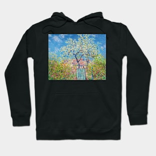 Poirier En Fleurs by Claude Monet Hoodie